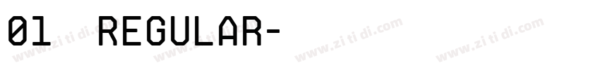 01综艺简 Regular字体转换